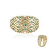 Gouden ring met Columbiaanse smaragden (Ornaments by de Melo)