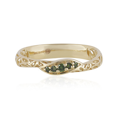 Gouden ring met een I1 Groene Diamant (Ornaments by de Melo)