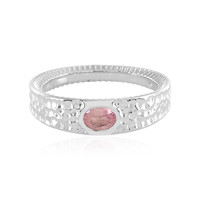 Zilveren ring met een roze toermalijn (SAELOCANA)