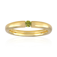 Gouden ring met een gele VS1 diamant