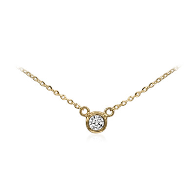 Gouden halsketting met een Diamant SI1 (G) (Annette)