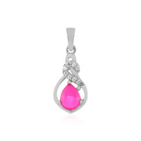 Zilveren hanger met een Roze Ethopische Opaal