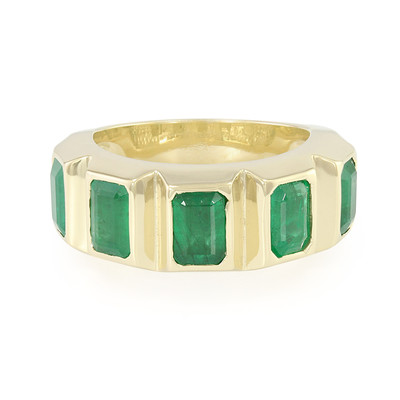 Gouden ring met Sao Francisco smaragden (de Melo)