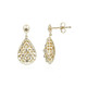 Gouden oorbellen met I1 Champagne diamanten (Ornaments by de Melo)