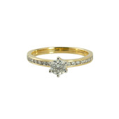 Gouden ring met een SI diamant