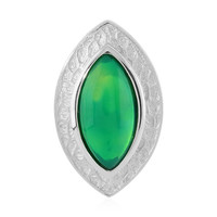 Zilveren hanger met een Groene Ethiopische Opaal