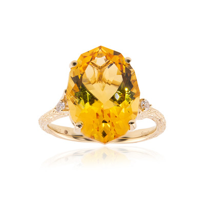 Gouden ring met een citrien (Smithsonian)