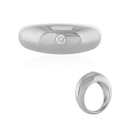 Zilveren ring met een I2 (H) Diamant (de Melo)
