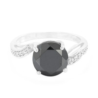 Zilveren ring met een Zwarte Hematiet