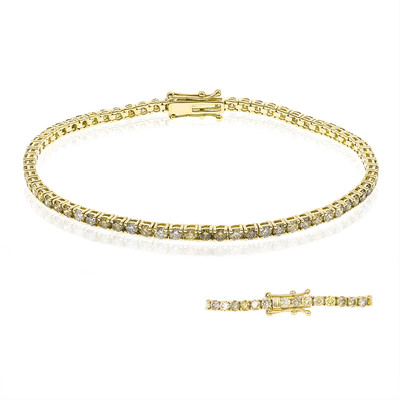 Gouden armband met SI2 Fancy Diamanten (CIRARI)