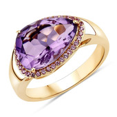 Gouden ring met een lavendel amethist (SUHANA)