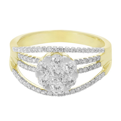 Gouden ring met een VS diamant (Annette)