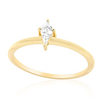 Gouden ring met een VS1-Diamant (F) (de Melo)