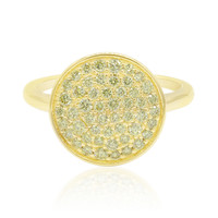 Gouden ring met Si1 Kanarie Diamanten