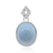 Zilveren hanger met een Madagascar Blue Opal