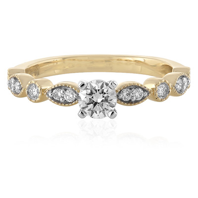 Gouden ring met een SI diamant (adamantes [!])