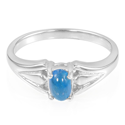 Zilveren ring met een koningsblauwe apatiet