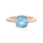 Zilveren ring met een hemel-blauwe topaas