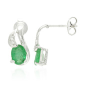Zilveren oorbellen met Bahia-smaragden (Cavill)