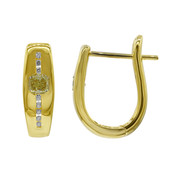 Gouden oorbellen met Gele SI2 Argyle-Diamanten (Mark Tremonti)