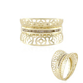 Gouden ring met I1 Bruine Diamanten (Ornaments by de Melo)