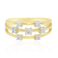 Gouden ring met een Diamant SI1 (G)