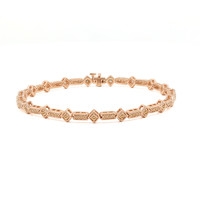 Gouden armband met SI1 Argyle Rose De France Diamanten