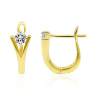 Gouden oorbellen met Diamanten SI1 (G)