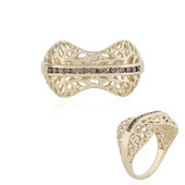 Gouden ring met I1 Champagne diamanten (Ornaments by de Melo)
