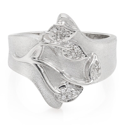 Zilveren ring met zirkonen