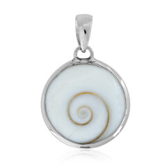 Zilveren hanger met een Shiva oog