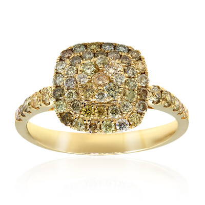 Gouden ring met SI2 Fancy Diamanten (CIRARI)