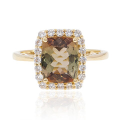 Gouden ring met een andalusiet