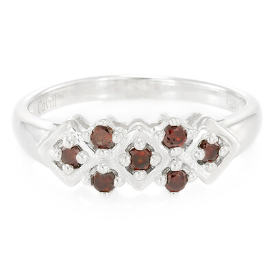 Zilveren ring met Fancy diamanten