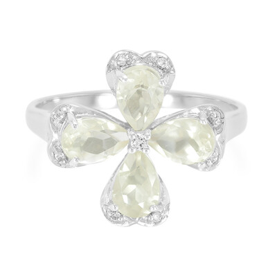 Zilveren ring met Orthoklasen