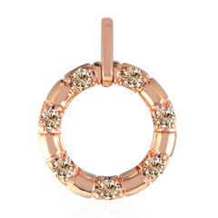 Gouden hanger met SI1 Argyle Rose De France Diamanten