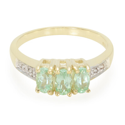 Gouden ring met Braziliaanse Paraiba toermalijnen