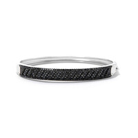 Zilveren armband met zwarte spinelstenen