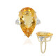 Gouden ring met een Madeira citrien