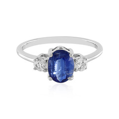 Zilveren ring met een kyaniet