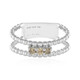 Zilveren ring met I3 Champagne Diamanten (de Melo)