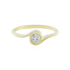 Gouden ring met een Loepzuivere (F) Diamant (LUCENT DIAMONDS)