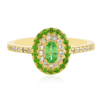 Zilveren ring met een tsavoriet
