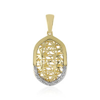 Gouden hanger met I4 (J) Diamanten (Ornaments by de Melo)