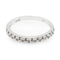 Zilveren ring met Fancy diamanten