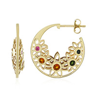 Gouden oorbellen met Oranje Toermalijnen (Ornaments by de Melo)