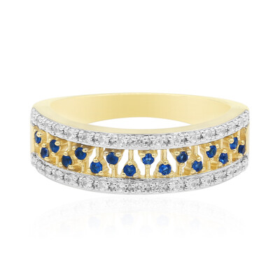 Gouden ring met Haüynen
