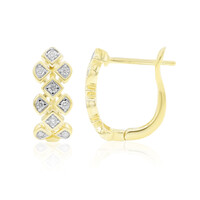 Gouden oorbellen met Diamanten SI2 (G)