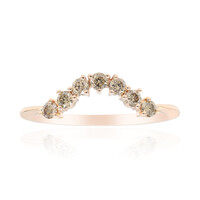 Gouden ring met SI1 Argyle Rose De France Diamanten