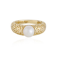 Gouden ring met een zoetwater kweekparel (Ornaments by de Melo)